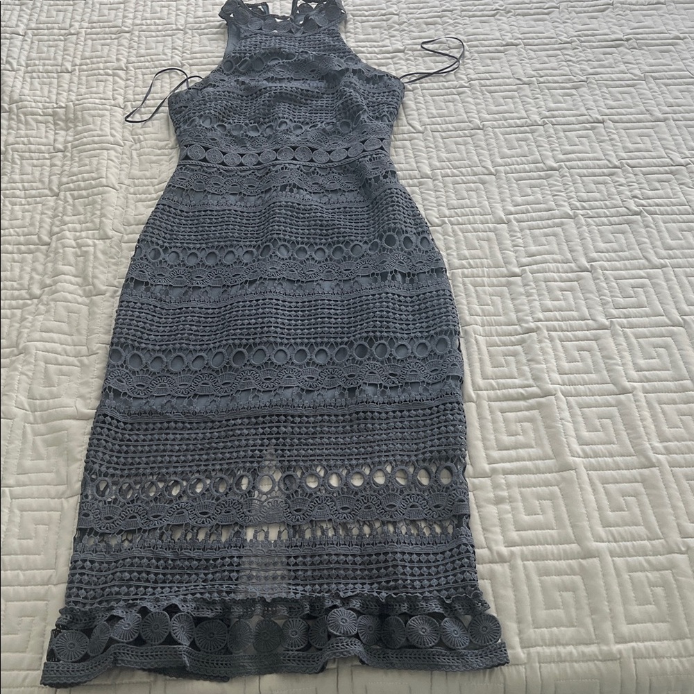 Torrid Charcoal Lace Midi Dress